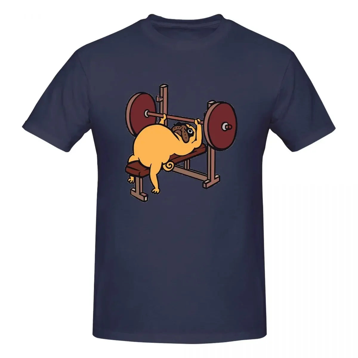 Bench Press Pug 👕 (Unisex T-shirt)