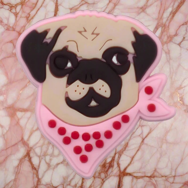 Scarf Pug Crocs Charm 🧣 🐶