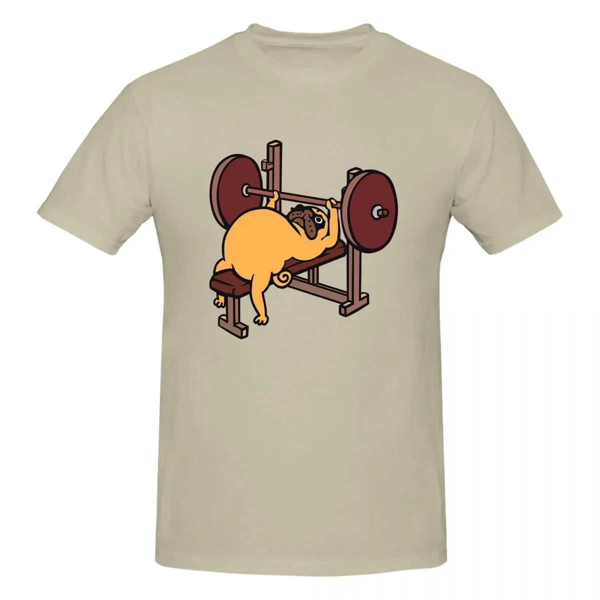 Bench Press Pug 👕 (Unisex T-shirt)