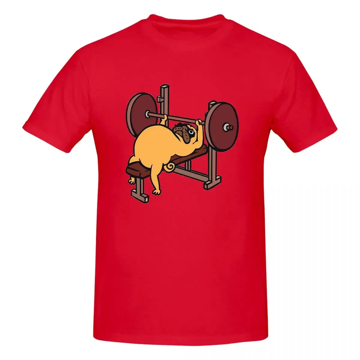Bench Press Pug 👕 (Unisex T-shirt)