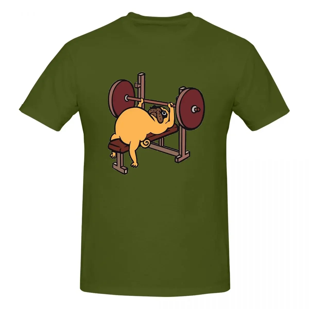 Bench Press Pug 👕 (Unisex T-shirt)