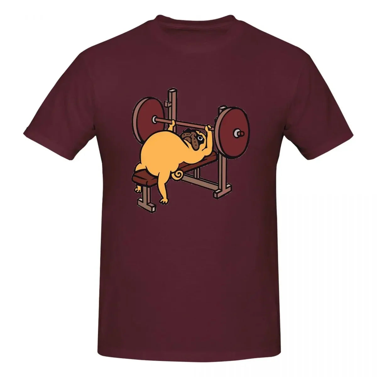 Bench Press Pug 👕 (Unisex T-shirt)
