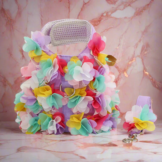 Floral Harness + Leash 🌸