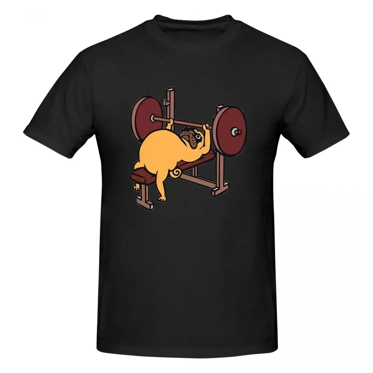 Bench Press Pug 👕 (Unisex T-shirt)