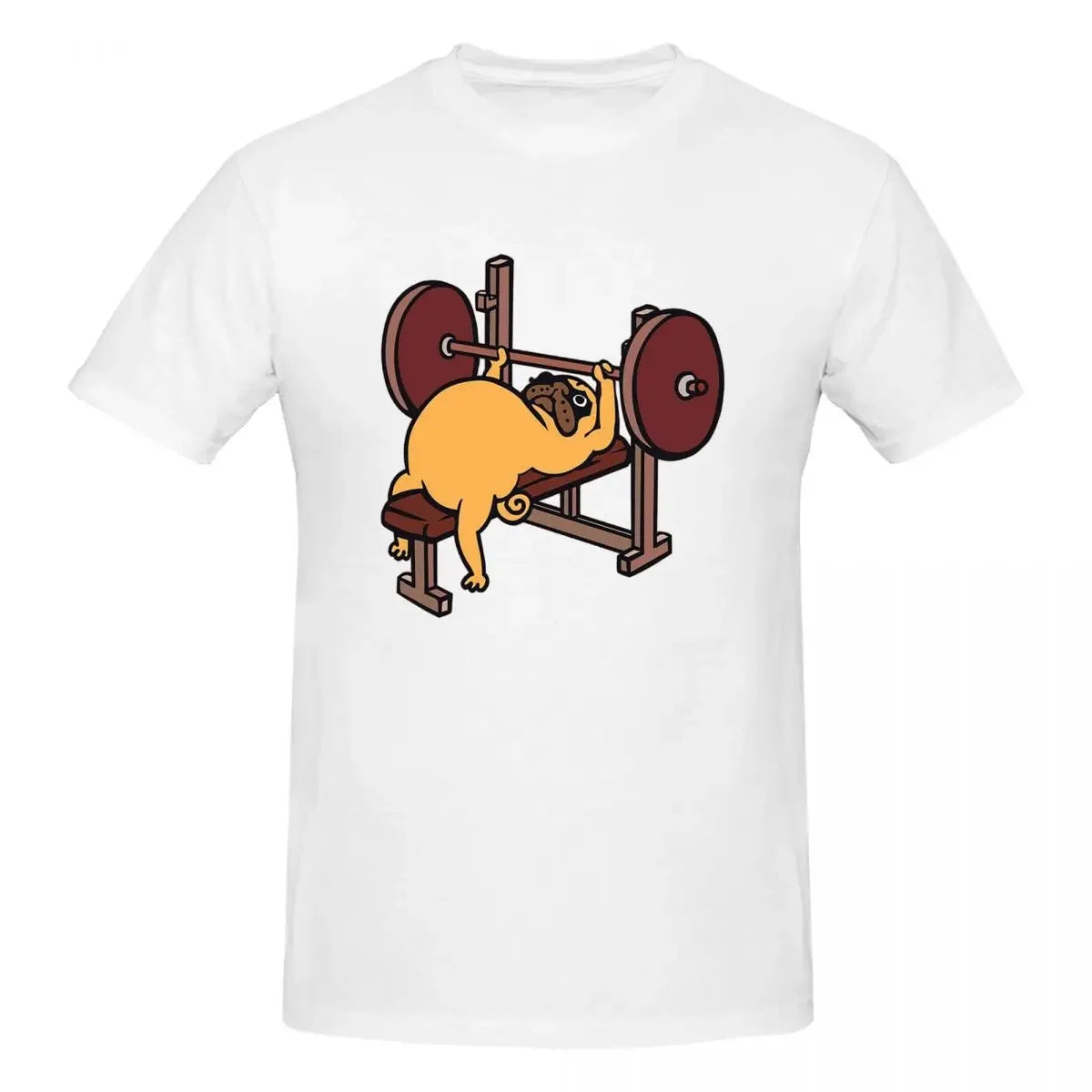 Bench Press Pug 👕 (Unisex T-shirt)