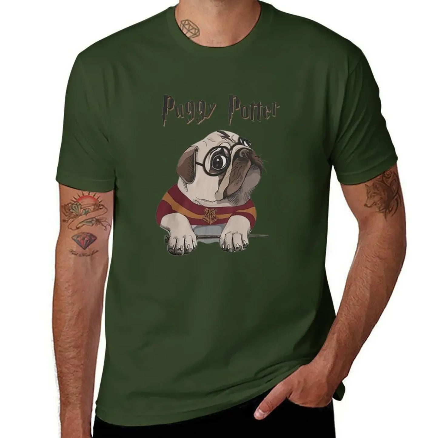 Puggy Potter 🪄👕 (Unisex T-shirt)