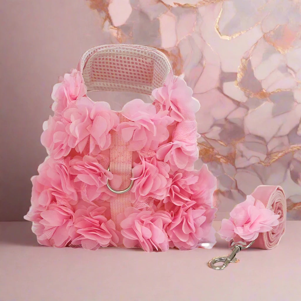 Rose Harness + Leash 🌹🌸