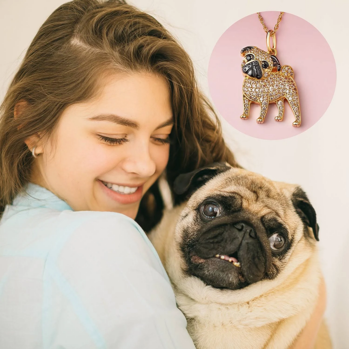 Cute Pug Necklace