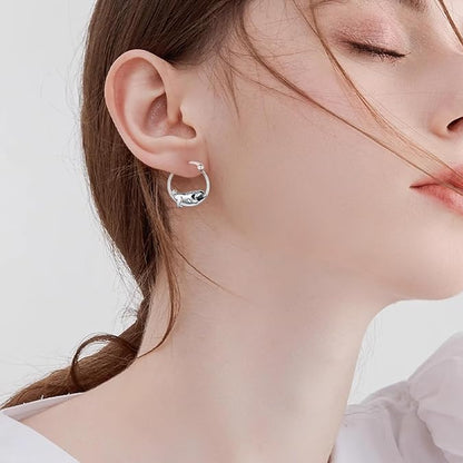 Cute Lazy Pug Earrings