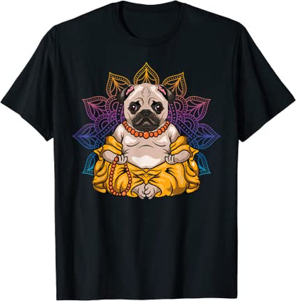 Pug reaching the Zen (unisex T-shirt)
