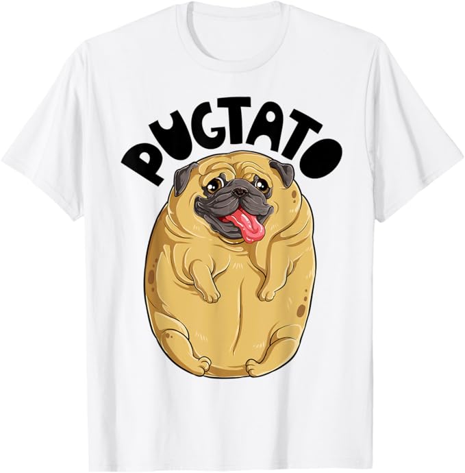 PugTato 🥔👕 (unisex T-shirt - available in 13 colours)