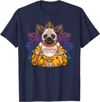 Pug reaching the Zen (unisex T-shirt)