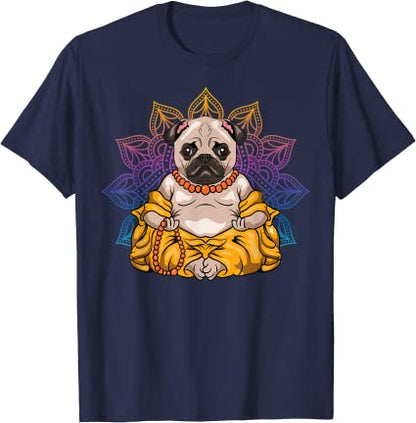 Pug reaching the Zen (unisex T-shirt)