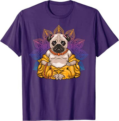 Pug reaching the Zen (unisex T-shirt)
