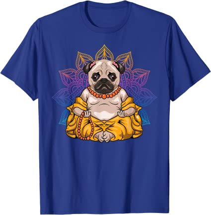 Pug reaching the Zen (unisex T-shirt)
