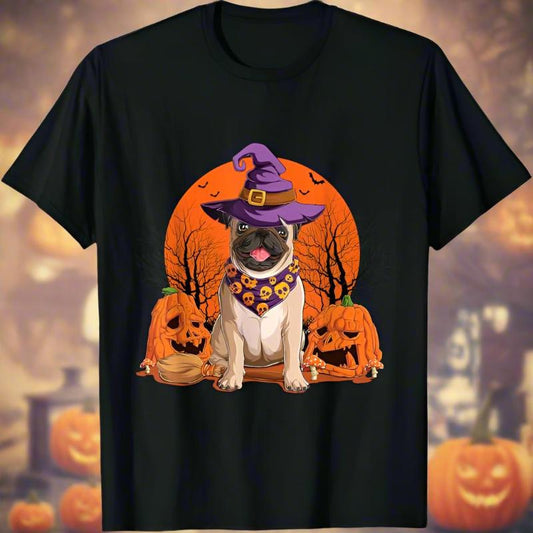 Halloween Pug 🎃 🦇 🧛‍♂️ (unisex T-shirt)