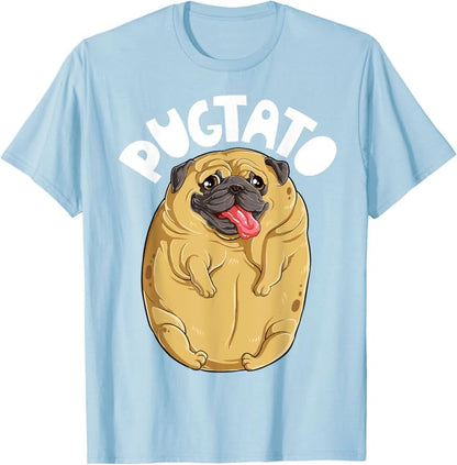 PugTato 🥔👕 (unisex T-shirt - available in 13 colours)
