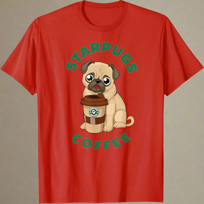 StarPugs T-Shirt 🐶☕ (unisex T-shirt - available in 5 colours)
