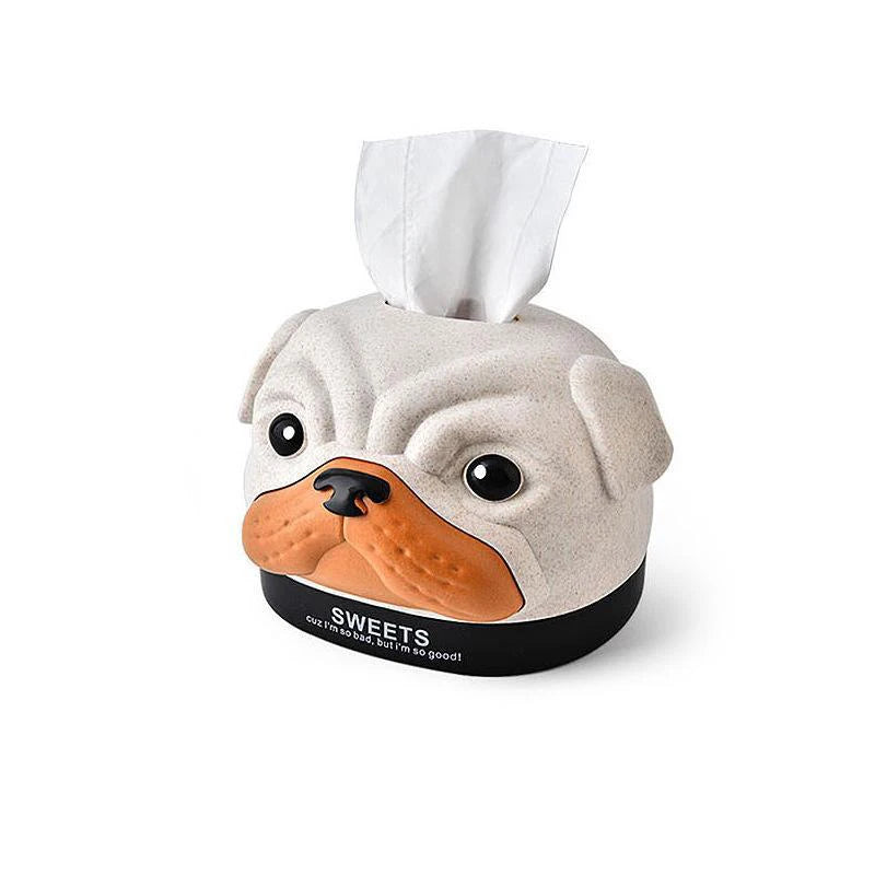 Pug Tissue Box