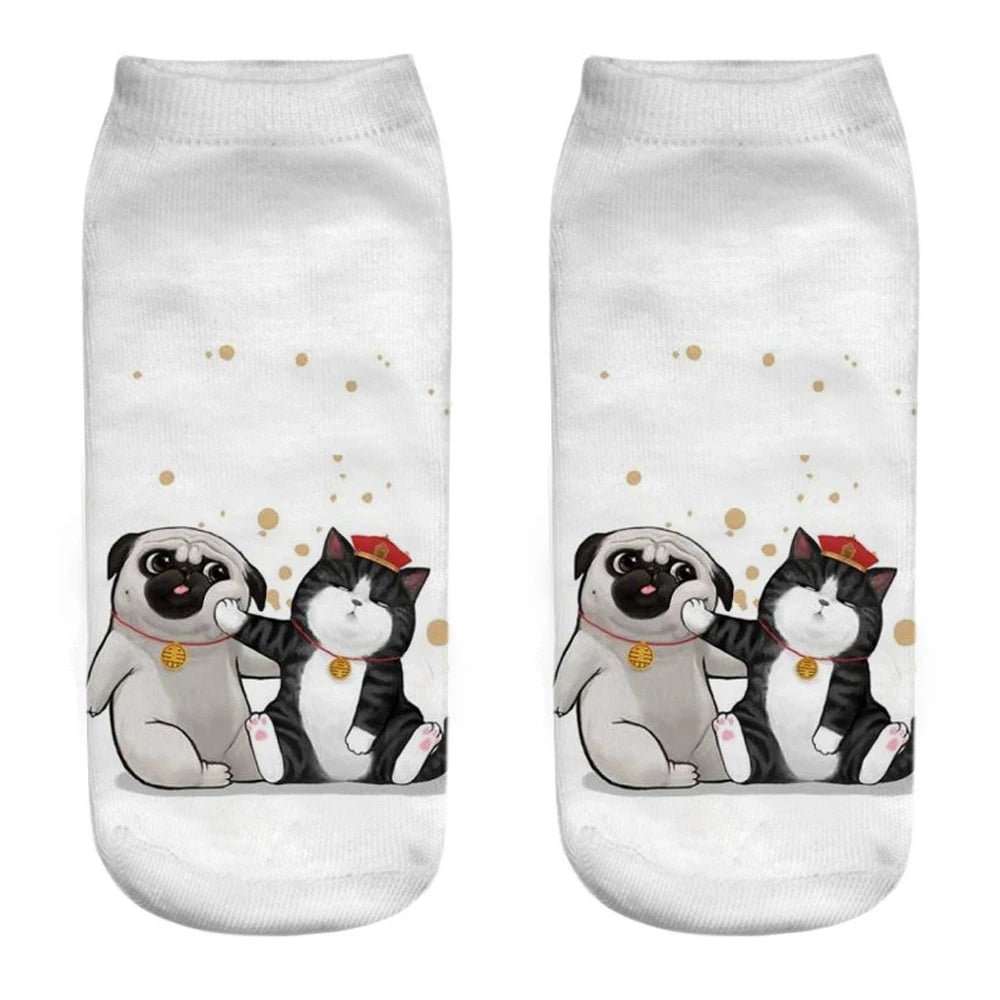 Teasing the Pug (unisex socks)