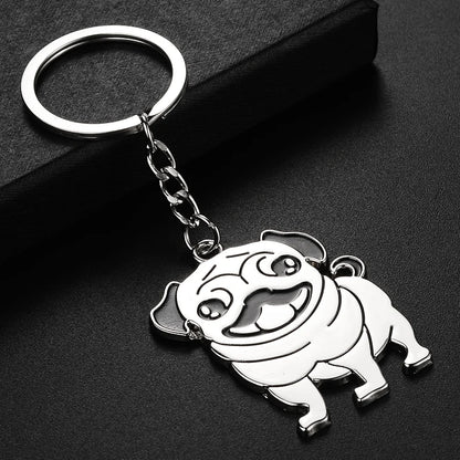 Cute Pug Keychain