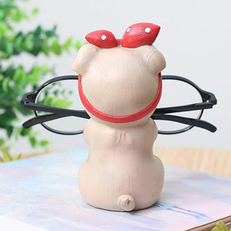 Pug Eyeglass Rack Statue