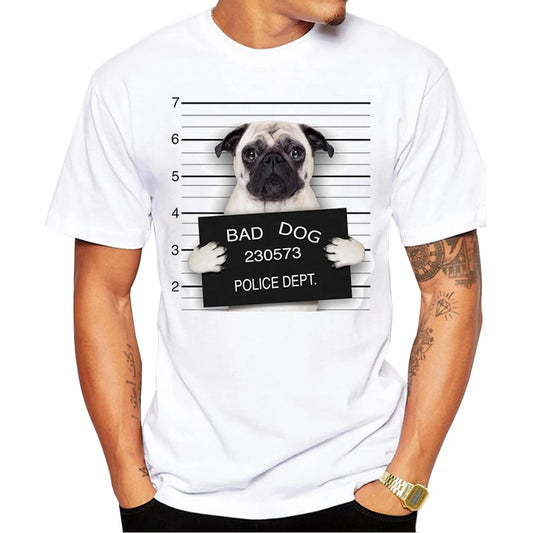 Bad Pug Wanted (unisex T-shirt)