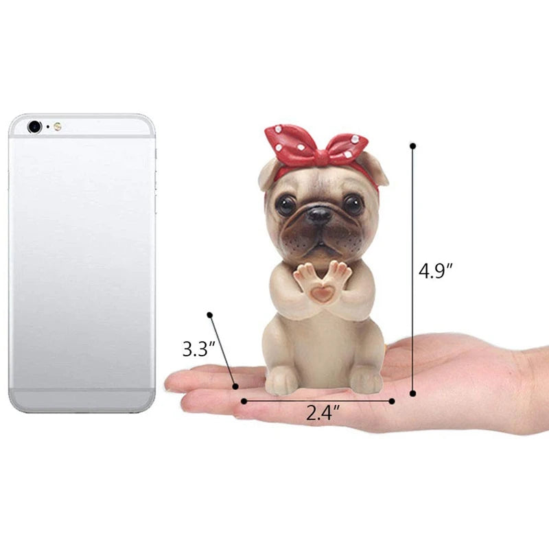 Pug Eyeglass Rack Statue