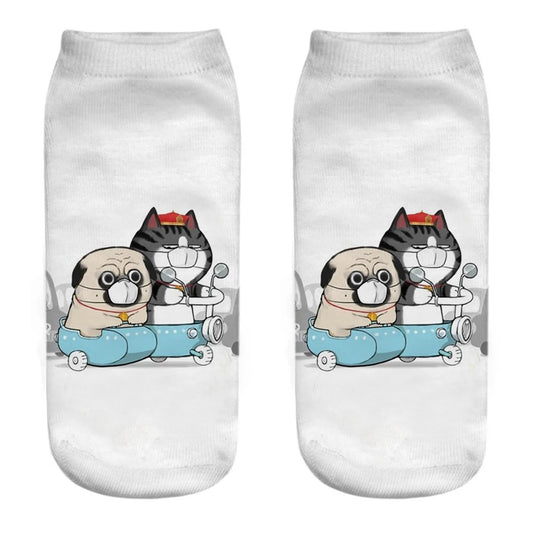 Best friends riding (unisex socks)