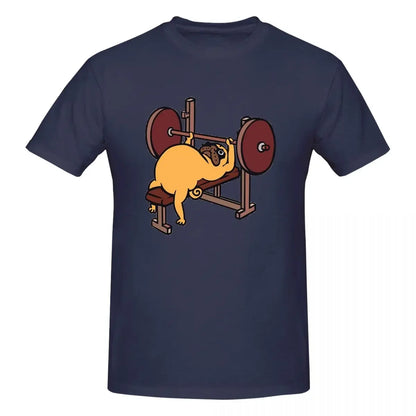 Bench Press Pug 👕 (Unisex T-shirt)