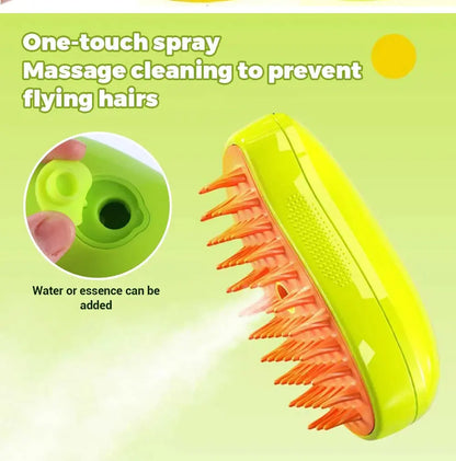 Mango shaped Steam Brush, pet hair removal 3 in 1 man 🥭 (available in 2 colours)