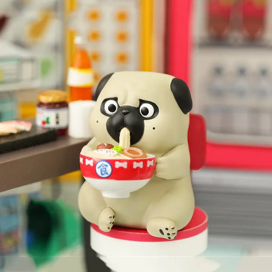 Ramen Time Pug Toy (anime style)