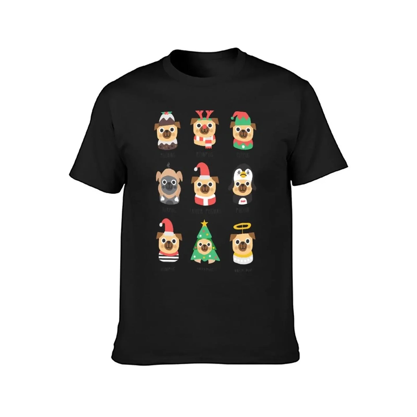 Festive Pug🎄 (unisex T-shirt)