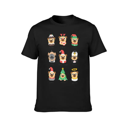 Festive Pug🎄 (unisex T-shirt)