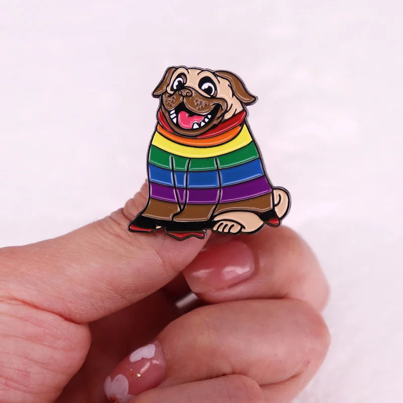 🌈Pug Brooch / Pin