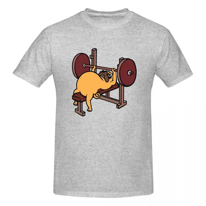 Bench Press Pug 👕 (Unisex T-shirt)