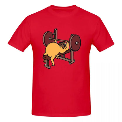 Bench Press Pug 👕 (Unisex T-shirt)