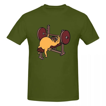 Bench Press Pug 👕 (Unisex T-shirt)