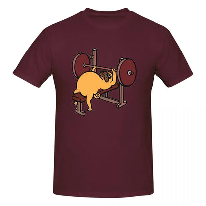 Bench Press Pug 👕 (Unisex T-shirt)