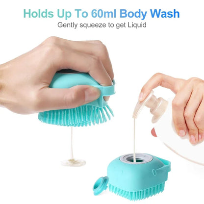 Massage / Grooming scrubber for Bathing (available in 3 colours)