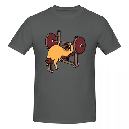 Bench Press Pug 👕 (Unisex T-shirt)