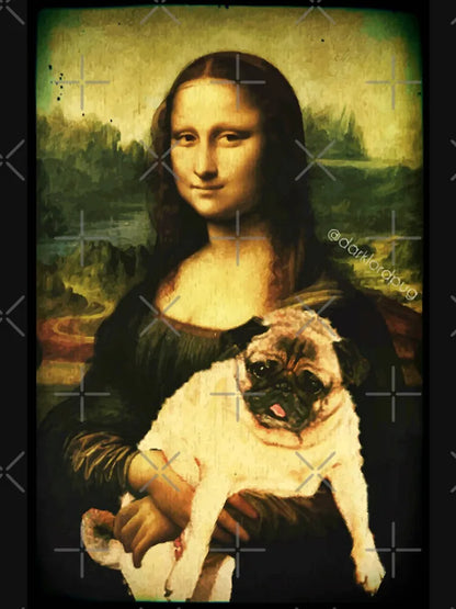 Monalisa Pug 👕 (Unisex T-shirt)