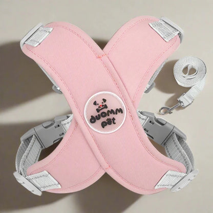 X Shaped Harness Vest and Leash set (available in 4 colours)