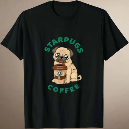 StarPugs T-Shirt 🐶☕ (unisex T-shirt - available in 5 colours)