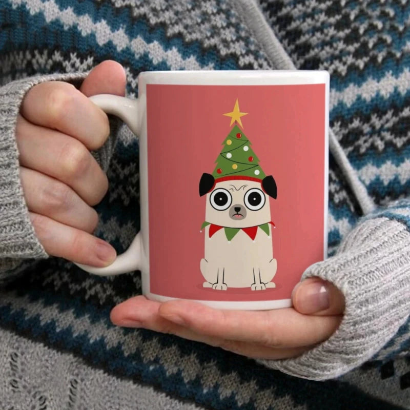 Christmas Pug Mug