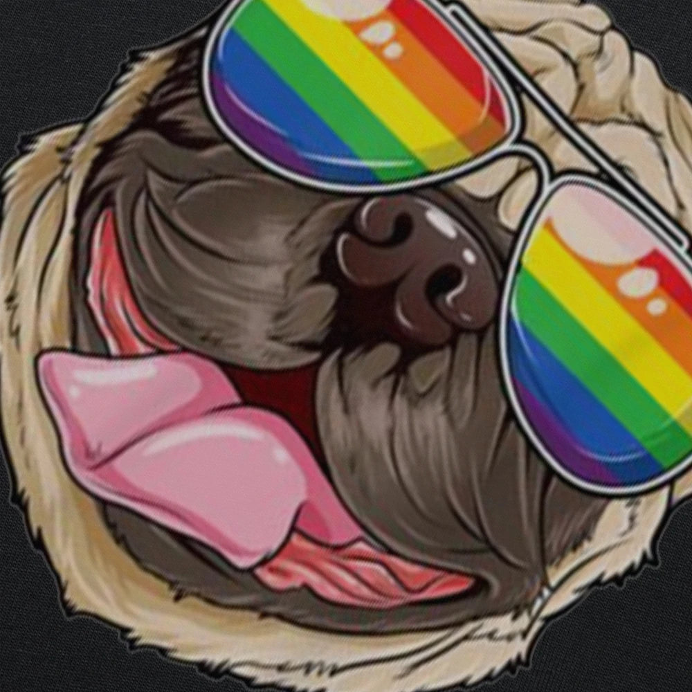 Pug wearing Pride Parade 🌈Glasses V2 T-Shirt