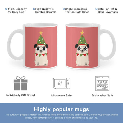 Christmas Pug Mug