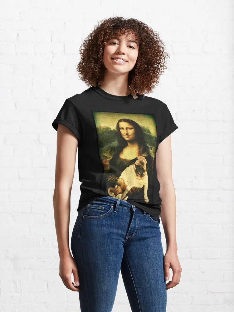 Monalisa Pug 👕 (Unisex T-shirt)
