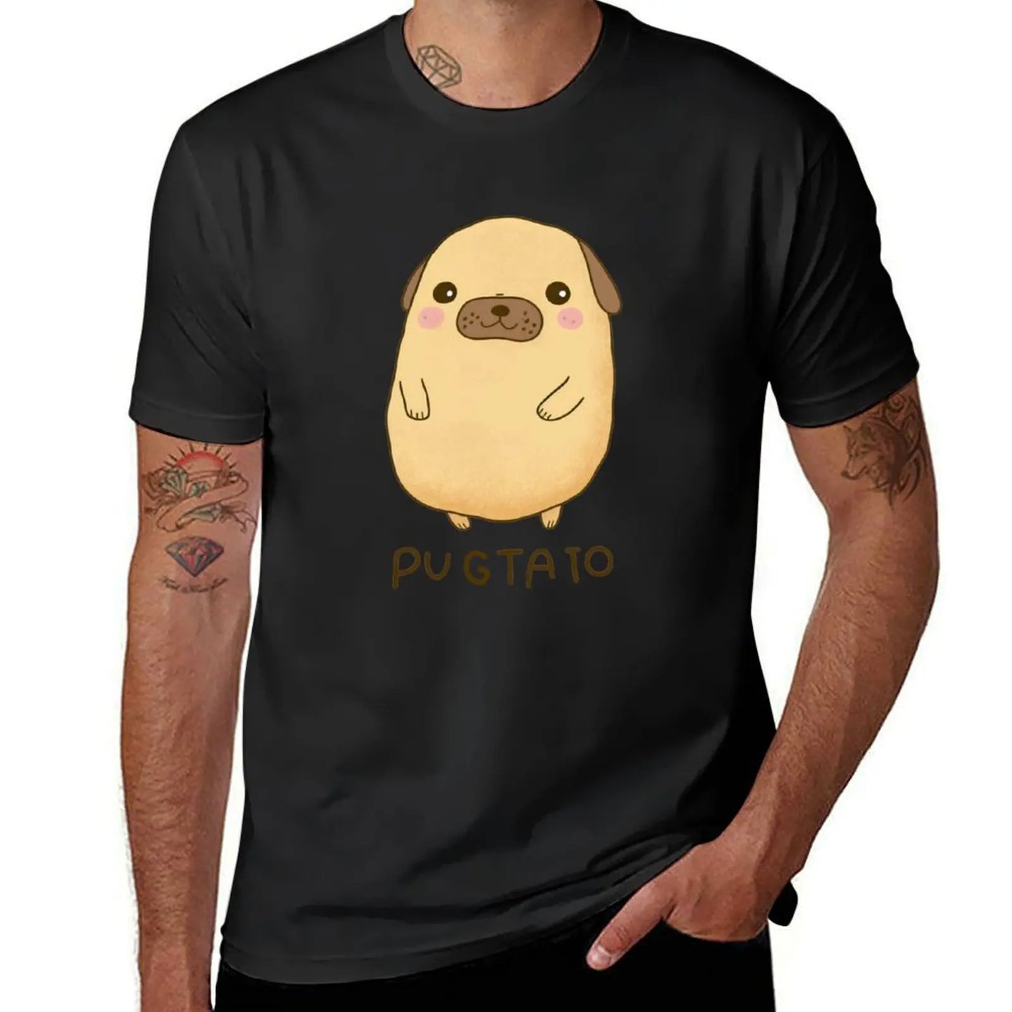 Mini PugTato anime style 🥔👕 (unisex T-shirt)