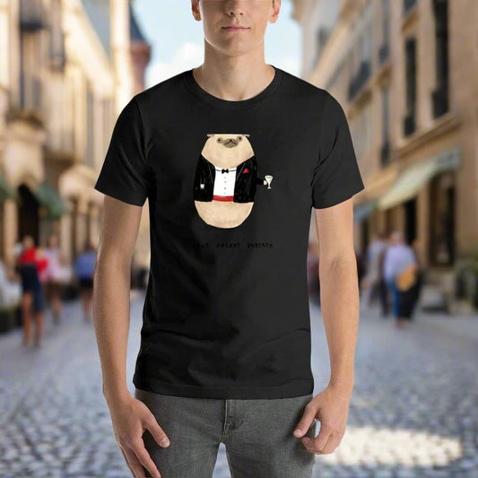 Mr. Jacket PugTato🥔👕 (unisex T-shirt - available in 13 colours)